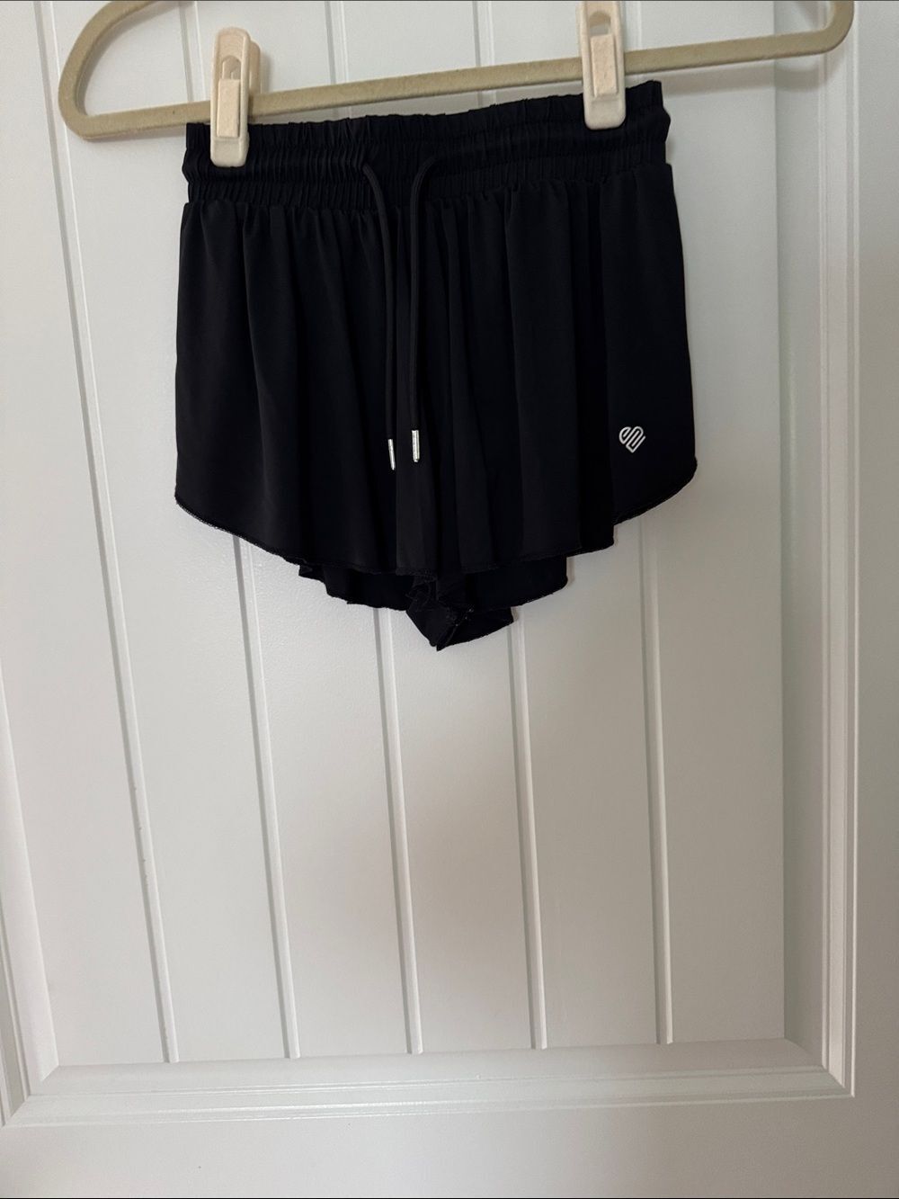 Black Kid’s Athletic Layered Shorts